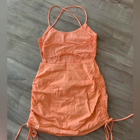 Tiger mist Marilla Dress in Apricot - Picture 3 of 5